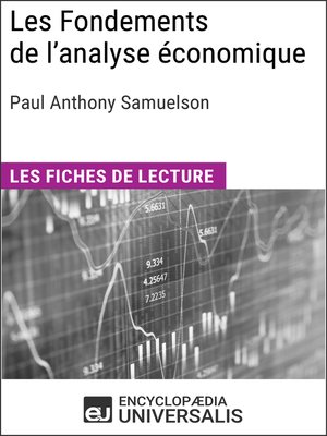 cover image of Les Fondements de l'analyse économique de Paul Anthony Samuelson